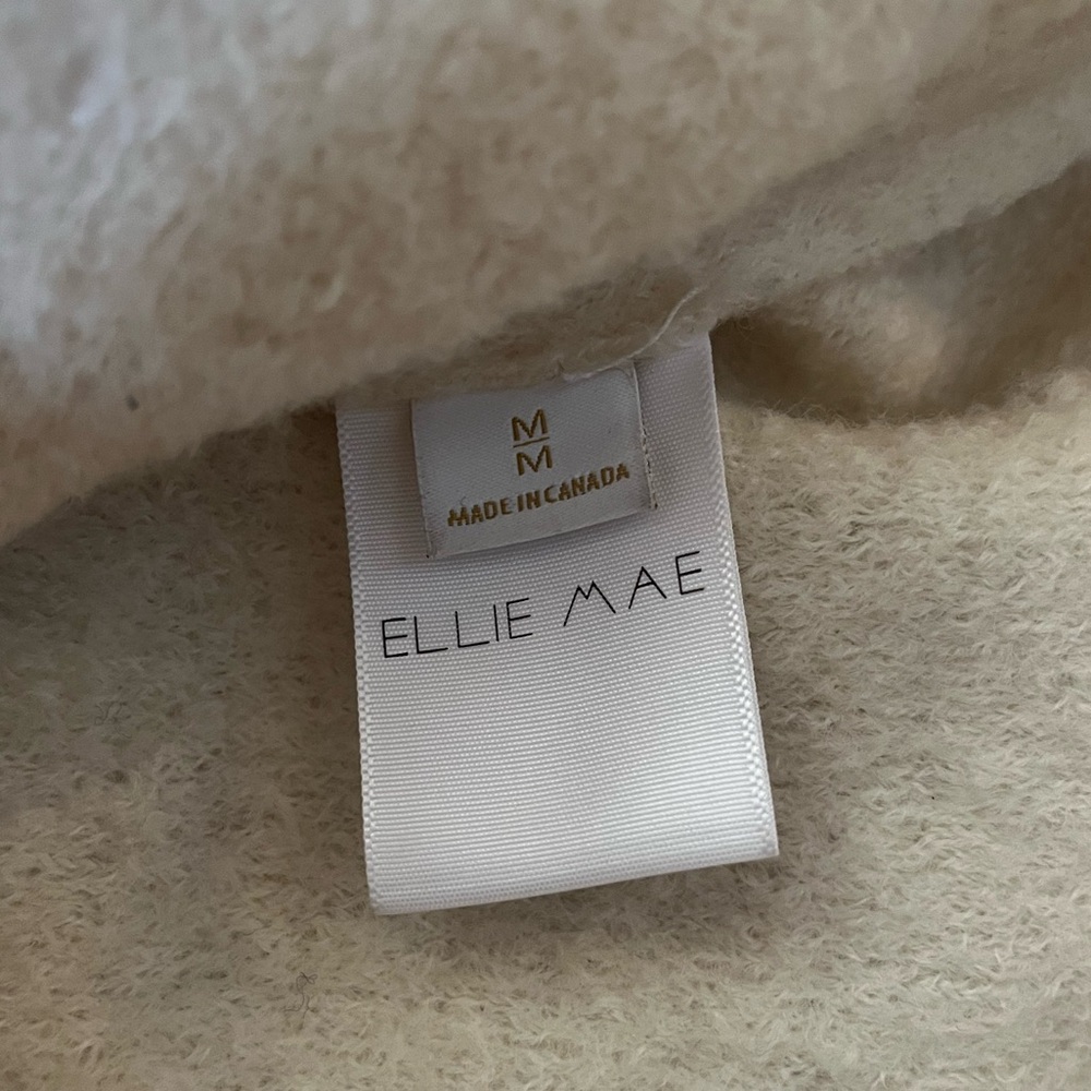 100% Boiled Wool Ellie Mae Nico Jacket Canadian Made Cream Shacket - Picture 11 of 12